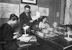 Interrupted: Employees in a Berliner office