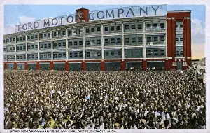 Massed: Employees - Ford Motor Company, Detroit, Michigan, USA