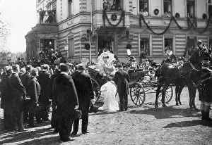 Gera: Empress Augusta Victoria in Gera, 1905