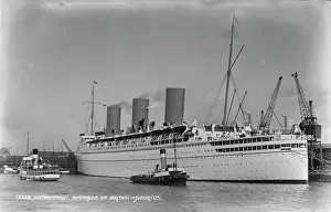 Nautical: Empress of Britain at Southampton