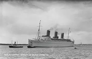 Nautical: Empress of Britain in Southampton