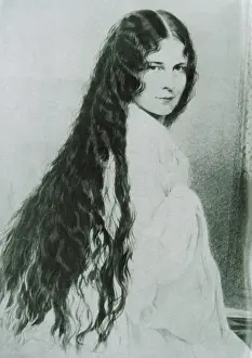 Posthumously: Empress Elisabeth with her hair open