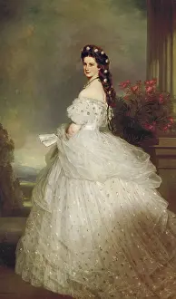 Spangled: Empress Elisabeth in a star spangled robe