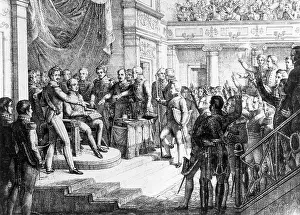 Enactment: The enactment of the Bavarian Constitution by Maximilian I