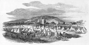 Sufferers: Encampment of sufferers by the Great Fire at Montreal