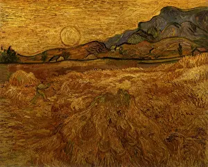 Reaping: Enclosed Field with Reaper, by Van Gogh