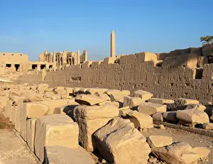 Triad: Enclosure wall, Karnak Temple, Thebes, Luxor, Egypt