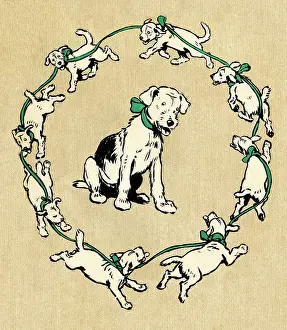 Pickles: End paper design by Cecil Aldin, Pickles