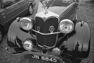 Elaborate: The Front end of a Riley car
