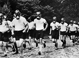 Professors: Endurance Run with Gas Masks, 1936