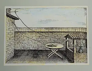 Galvanic: energy, electricity, galvanism, experiment with