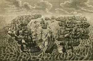 Engagement: Engagement of British Fleet and Spanish Armada
