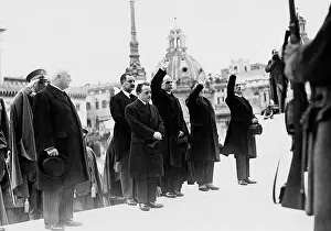 Homage: Engelbert Dollfuss in Rome, 1934