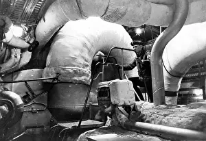 Boilers: Engine room of the battleship Bismarck, 1940