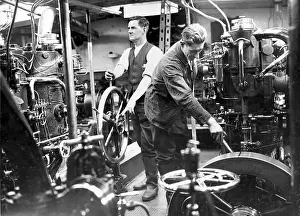 Fireboats: Engine room of London Fire Brigade fireboat