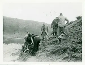 Pentre: Engine test of machinery by Lawrence Hathaway