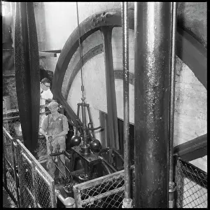 Deste: The mill engineer adding oil to Princess, the