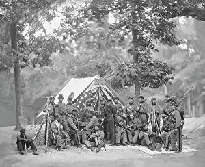 Paramilitary: Engineer camp, 8th N.Y. State Militia, American Civil War