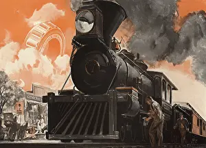 Railroads: Engineer working on Train