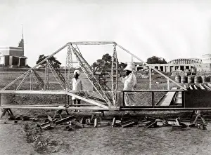 Cantilever: Engineering model cantilever bridge, India, c.1880's