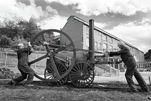 Engineers at Ironbridge Gorge Museum - first railway loco