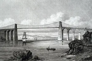 Hist Ricas: England (19 century). Menai bridge. SPAIN. CATALONIA
