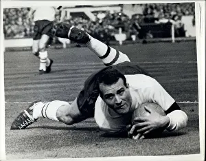 Goals: England goalkeeper, R Springett, football match, Wembley