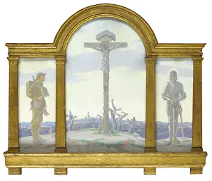 Jowett: England, triptych by Percy Jowett, WW1