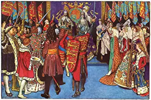 Thrones: England's monarchs of the past greet George V