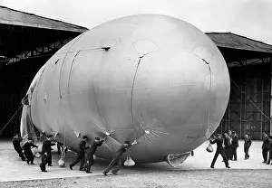 Outskirts: English barrage balloons, 1940