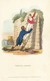 John Warren: English gentleman eloping with a lady, Regency era