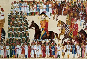 Grandee: English grandee rides in an Indian procession