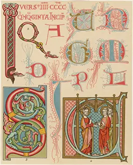 Initials: English Illuminating 12c - 13c