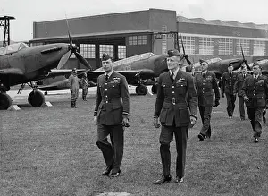 Harwell: The English King George VI. on a RAF