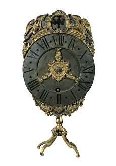 Franche: English lantern clock (18th c.). Baroque art