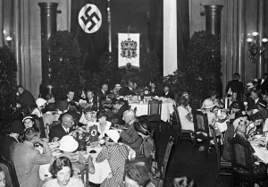 Respectively: English night-school students as guests in
