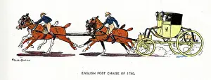 1780: English Post Chaise of 1780 by Edward Penfield