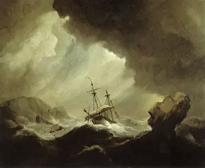 Smashing: An English Ship Running into Rocks