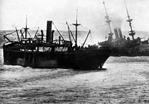 Towed: English shipwreck in World War I