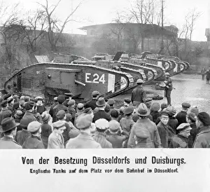 Watched: English tanks in Duesseldorf, 1921