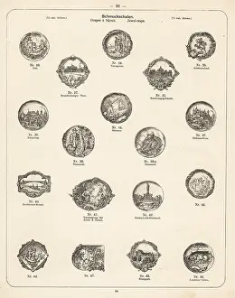 Wurttembergische: Engraved decorative jewel trays