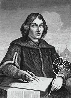 Regarded: Engraved portrait o Nicolaus Copernicus