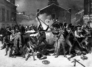 Marcher: Engraving Of Boston Massacre March