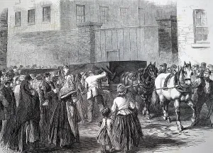 Environs: Engraving depicting the aftermath of the flooding