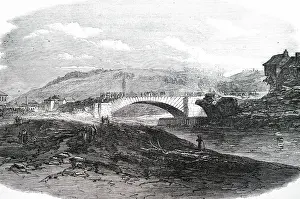 Environs: Engraving depicting the aftermath of the flooding