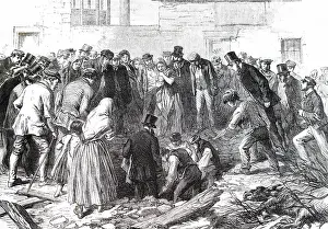 Environs: Engraving depicting the aftermath of the flooding