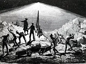 Allow: An engraving depicting an arc lamp