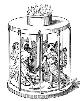 Mechanical: An engraving depicting an automaton