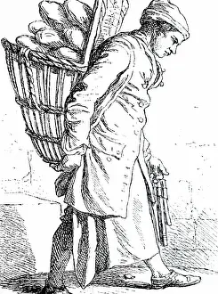 Bakery: An engraving depicting a baker