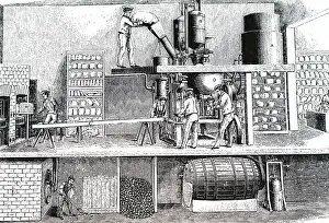 Bakery: An engraving depicting a bakery
